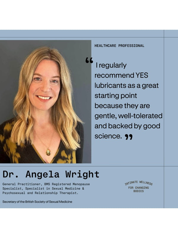 Dr Angela Wright recommendation for YES lubricants