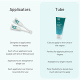 YES WB lubricant applicators and tube comparison