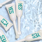 YES WB single-use lubricant applicators styled in water