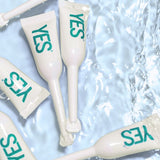 YES WB single-use lubricant applicators styled in water