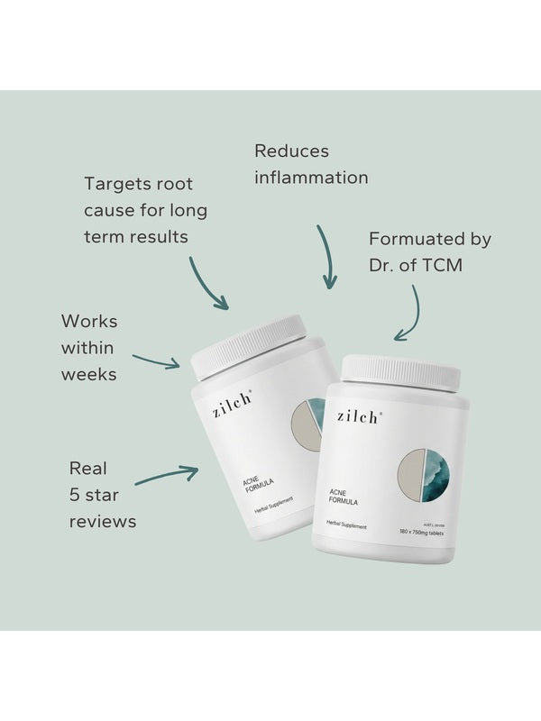 Benefits of Zilch Acne Formula with results-focused product information – Zilch Acne Formula 180 Tablets